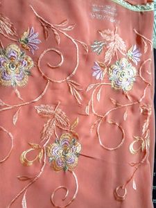 Peach Day Saree