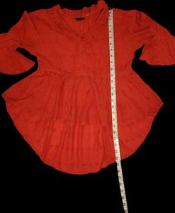 HIGH-LOW RUST TOP