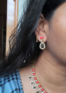 Kempu Neck Set
