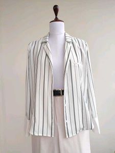 Striped Button-Up Top