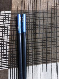 Traditional Chopsticks With Beautiful Flower Design On Top