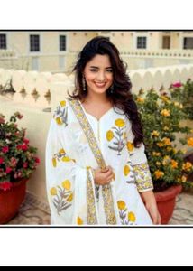 3 Piece Cotton Sharara Set..