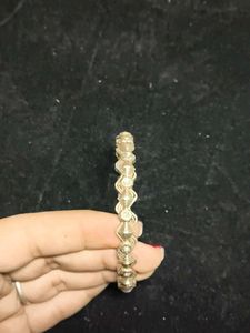 Silver Beaded Bangle