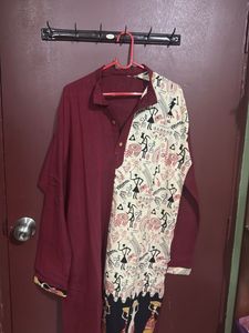 Ethnic Print Maroon Tunic