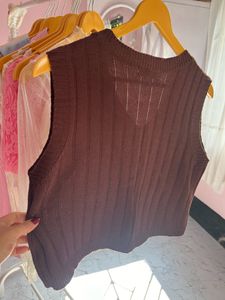 Chocolate Brown Half Sweater 🤎