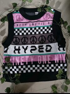 combo of cute mesh top and aesthetic vest 💖