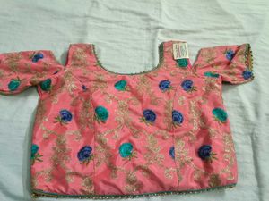 Pink Floral Blouse