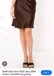 Zara Very Stylish Satin Skirt