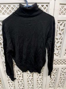 🎀Black Turtleneck Sweater A