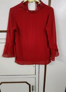 Red Hot Party Top By AND