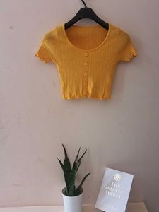 Yellow Crop Top