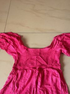 Pink Casual Mini Dress