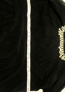 Vintage Black Velvet Dress With Puffy Sleeves