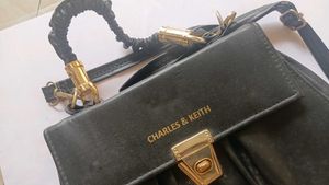 Charles &amp; Keith Black Satchel Bag