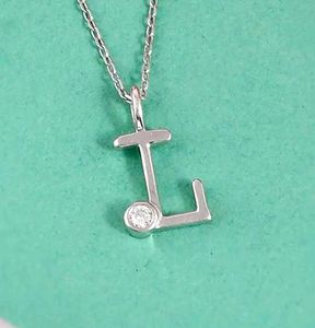 Real 925 Silver "L" Alphabet Pendant