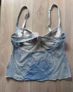 Blue Lingerie Top