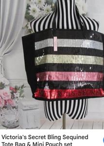 Victoria's Secret Sequin Tote Bag