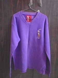 Purple V-Neck Sweater