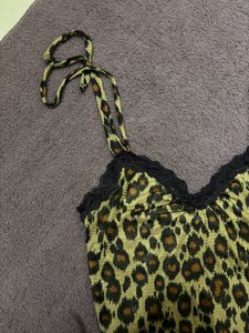 Animal Print Crop Top