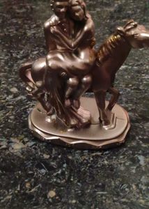 Couple on Horse Showpiece