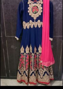 Wedding Gown Pink And Blue Colour 🤩🤩