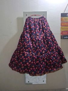 Floral Print Ethnic Skirt
