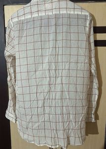 Pentaloons Men Off White Casual Shirt