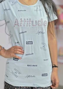 Stylish Blue T-Shirt For Summer