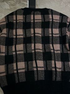 Plaid Knit Sweater