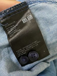 UNIQLO Denim Shirt Dress with pockets