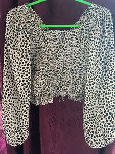 Animal Print Crop Top