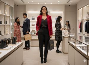 💖RUBY ROGUE GLAM! 🍷 M&amp;S Red Velvet Blazer!