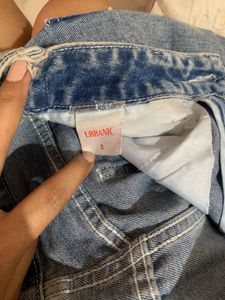 Distressed Light Wash Wide Leg Jeans