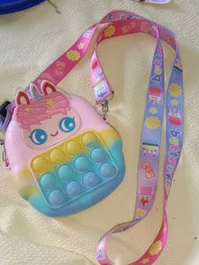 Cute Unicorn Pop-It Bag