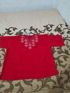 Slok Red Classy Top