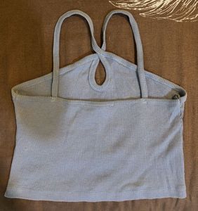 Cute Pastel Blue Crop Top