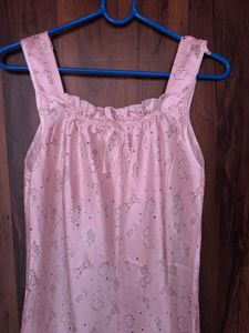 Cute Pink Nighty with Print