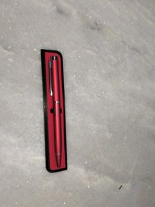 Premium Red Pen with Case