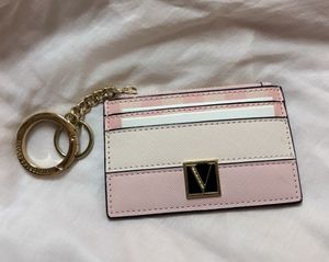 Victoria's Secret Stripe Pink Card Holder
