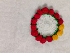 Crochet Rose Coaster