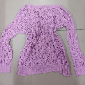 Hand Knit Beautiful Sweater 🪻