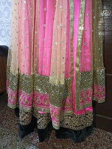 Pink One Piece Gown With Beautiful Dupatta Buy