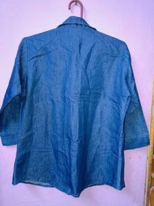 Denim Button-Down Shirt