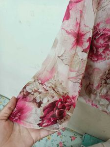 short floral kurti