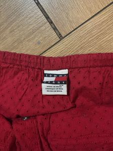 Red Buttoned Tube Top