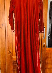 Rust Shade Stone Work Kurta