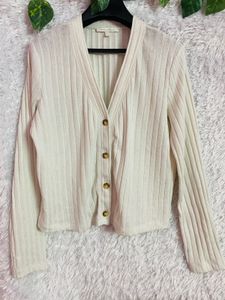 Button Cream Top