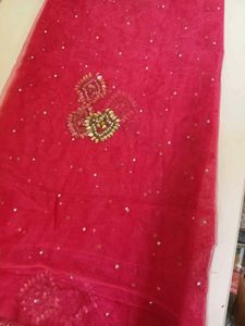 Hot Pink Beaded Dupatta