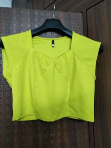 Lime Green Crop Top