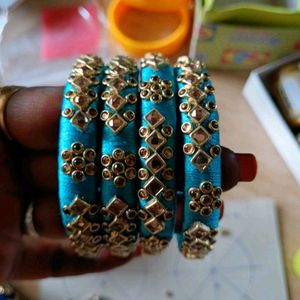 silk thread bangles 10bangles